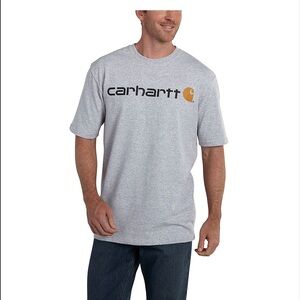 Carhartt Men's Heather Gray Logo Tee